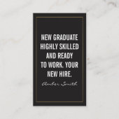 Carte De Visite Devis en gras (Devant)