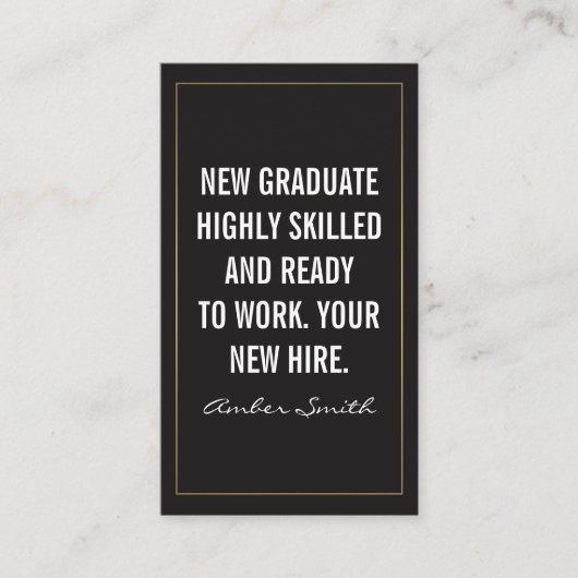 Carte De Visite Devis en gras (Devant)