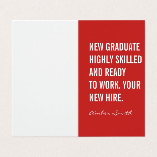 Carte De Visite Devis en gras (Extérieur déplié)