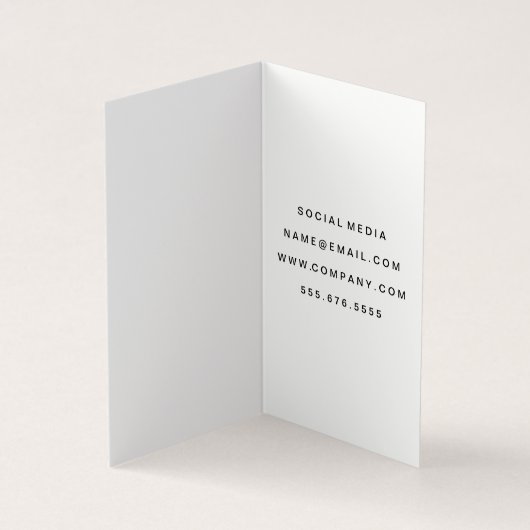 Carte De Visite Devis en gras (Intérieur)