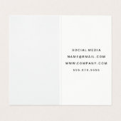 Carte De Visite Devis en gras (Intérieur déplié)