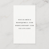 Carte De Visite Devis en gras (Dos)