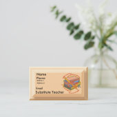 Carte De Visite Devise de l'enseignant remplaçant (Debout devant)