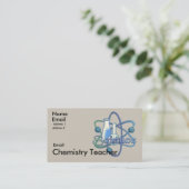 Carte De Visite Devise de professeur de chimie (Debout devant)