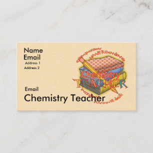 Carte De Visite Devise de professeur de chimie