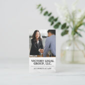 Carte De Visite Devoir commercial | Femme souriante (Debout devant)