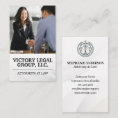 Carte De Visite Devoir commercial | Femme souriante (Devant / Derrière)