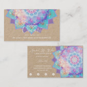 Carte De Visite Dévotion légère Mandala Kraft (Devant / Derrière)