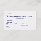 Carte De Visite Dévotions (Dos)