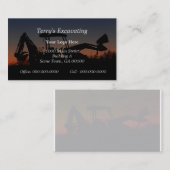 Carte de visite d'excavatrice (Devant / Derrière)