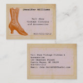 Carte de visite d'expédition vintage Thrift (Devant / Derrière)