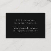 Carte de visite d'expert en matière de vin de (Dos)