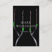 Carte de visite d'expert en matière de vin de (Devant)