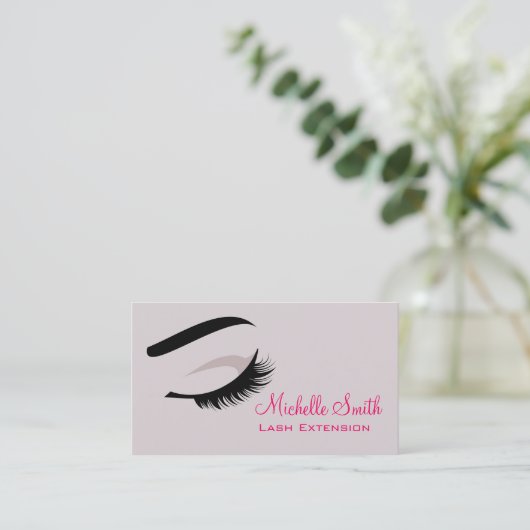 Carte de visite d'extension d'ouverture de l'oeil  (Debout devant)