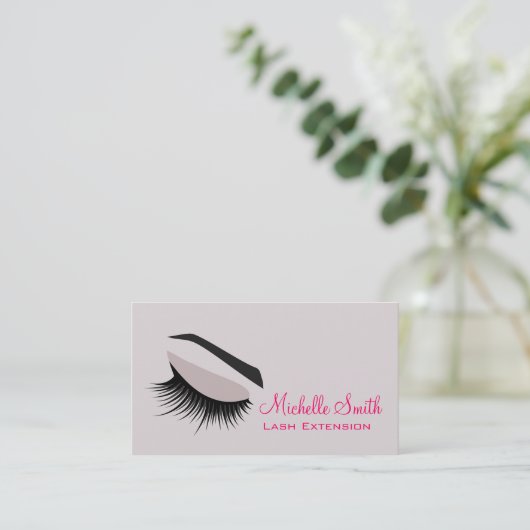 Carte de visite d'extension d'ouverture de l'oeil (Debout devant)