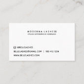 Carte de visite d'extension Eyelash de volume noir (Dos)