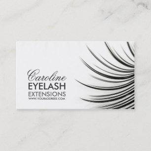 Carte de visite d'extensions Eyelash minimaliste