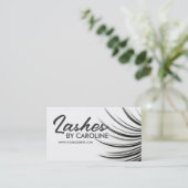 Carte de visite d'extensions Eyelash minimaliste (Debout devant)