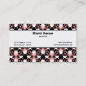 Carte de visite d'extravagance radieuse, Cabernet (Dos)