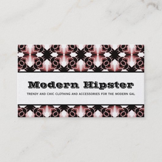 Carte de visite d'extravagance radieuse, Cabernet (Devant)