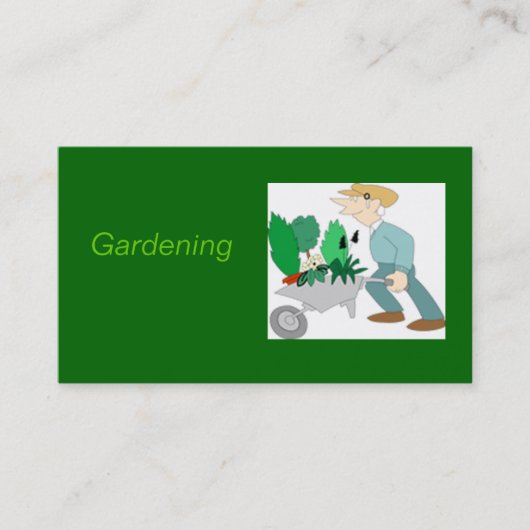 Carte De Visite dh_landscape_clipart [1], faisant du jardinage (Devant)
