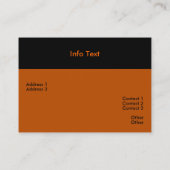 Carte de visite d'Halloween (Dos)