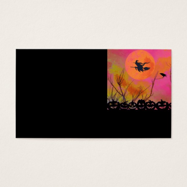Carte de visite d'Halloween (Devant)