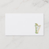 Carte de visite d'harpe de pédale (Devant)