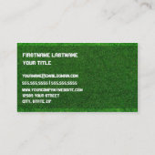 Carte de visite d'herbe (Dos)