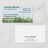 Carte de visite d'herbe (Devant / Derrière)