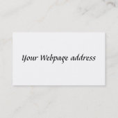 Carte de visite d'herbe aux yeux bleus (Dos)