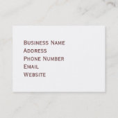 Carte de visite d'herbe et d'épice (Dos)