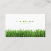 Carte de visite d'herbe verte (Dos)