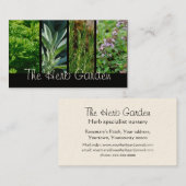 Carte de visite d'herbes (Devant / Derrière)