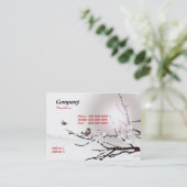 Carte de visite d'hiver (Debout devant)