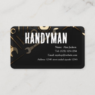 Carte de visite d'homme à tout faire modifiable