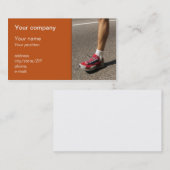 Carte de visite "d'homme de marathon" (Devant / Derrière)