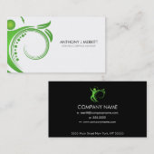 Carte de visite d'homme de santé de chiropractie (Devant / Derrière)