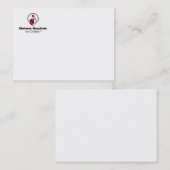 Carte de visite d'hôpital de Shriner (Devant / Derrière)