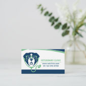 carte de visite d'hôpital vétérinaire (Debout devant)