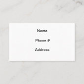 Carte de visite d'horizon de ville de Boston (Dos)