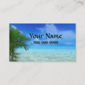 Carte de visite d'horizon d'océan (Devant)