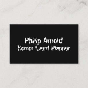 Carte de visite d'horreur