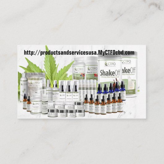 carte de visite d'huile cbd (Dos)