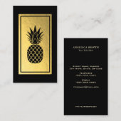 Carte de visite d'huile d'ananas noir Faux (Devant / Derrière)