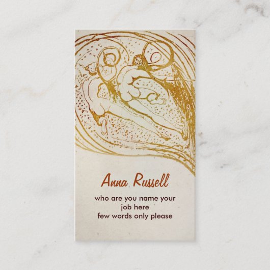 carte de visite d'humains (Devant)