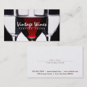 Carte De Visite Di Vino | VINTAGE (Devant / Derrière)