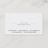 Carte De Visite Di Vino | VINTAGE (Dos)