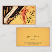 Carte De Visite Diable vintage (Devant / Derrière)