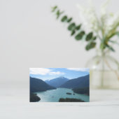 Carte De Visite Diablo Lake Washington State Nature Photography (Debout devant)